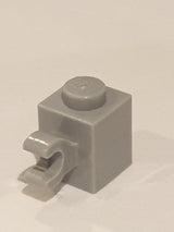 NEU Stein, modifiziert 1 x 1 mit Clip Horizontal neuhellgrau