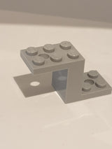 NEU Winkel 5 x 2 x 2 1/3 mit 2 Löchern und Noppen Halter neuhellgrau