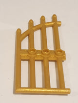NEU Tür 1 x 4 x 9 Bogen Tor mit Stäben und drei Noppen pearlgold