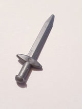 NEU Minifigur, Waffe Schwert, Langschwert Spitz mit Parierstange pearlsilber