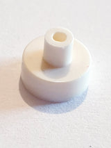 NEU Fliese, rund 1 x 1 mit Stab / Pinhalter weiß