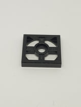 NEU Drehteller 2 x 2 Platte, Basis schwarz