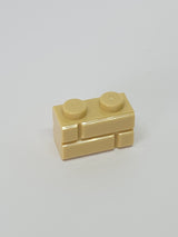NEU Stein, modifiziert 1 x 2 mit Mauerprofil beige