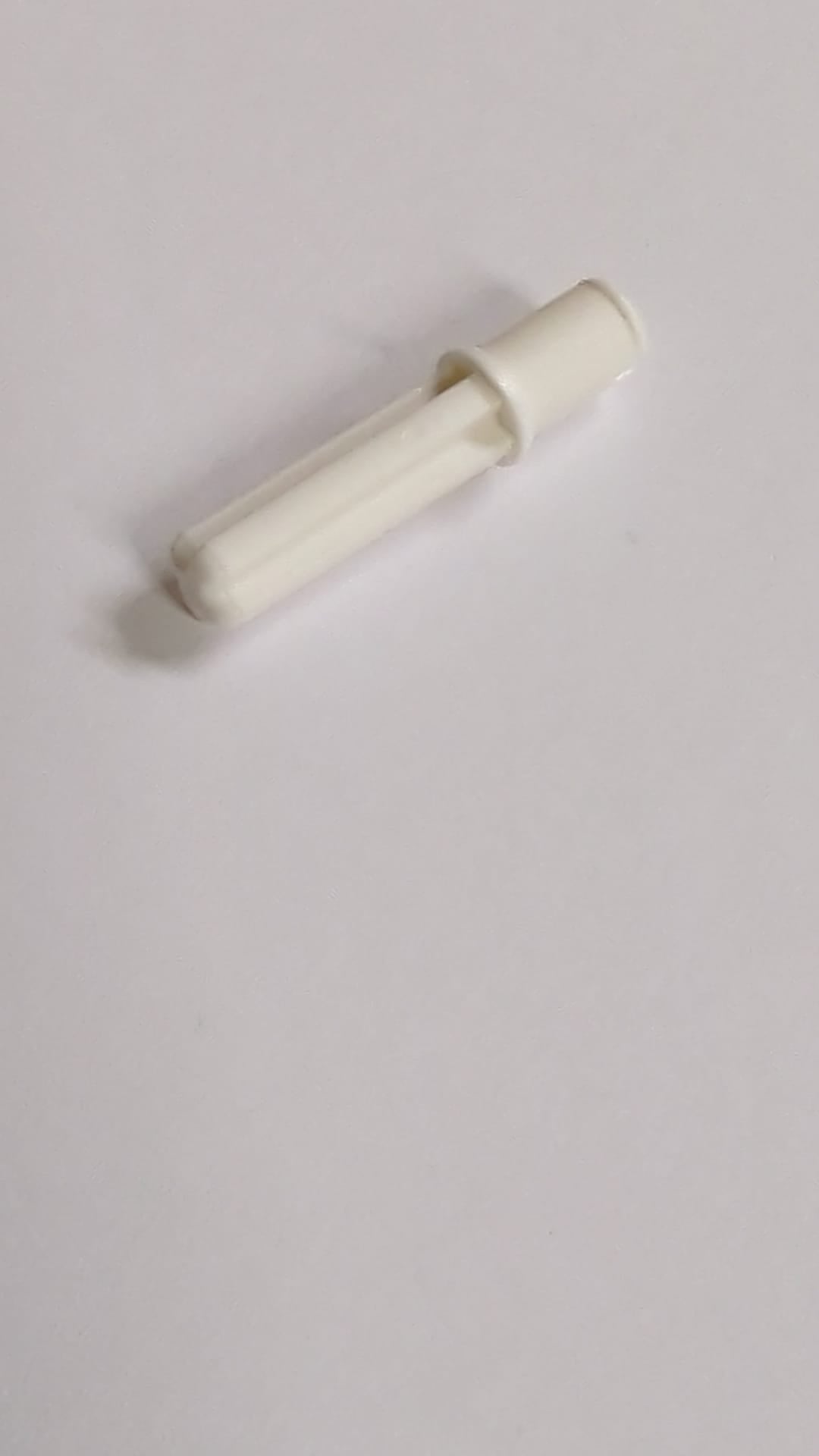 Technic, Achse 2L mit Stift ohne Reibungsrillen weiß