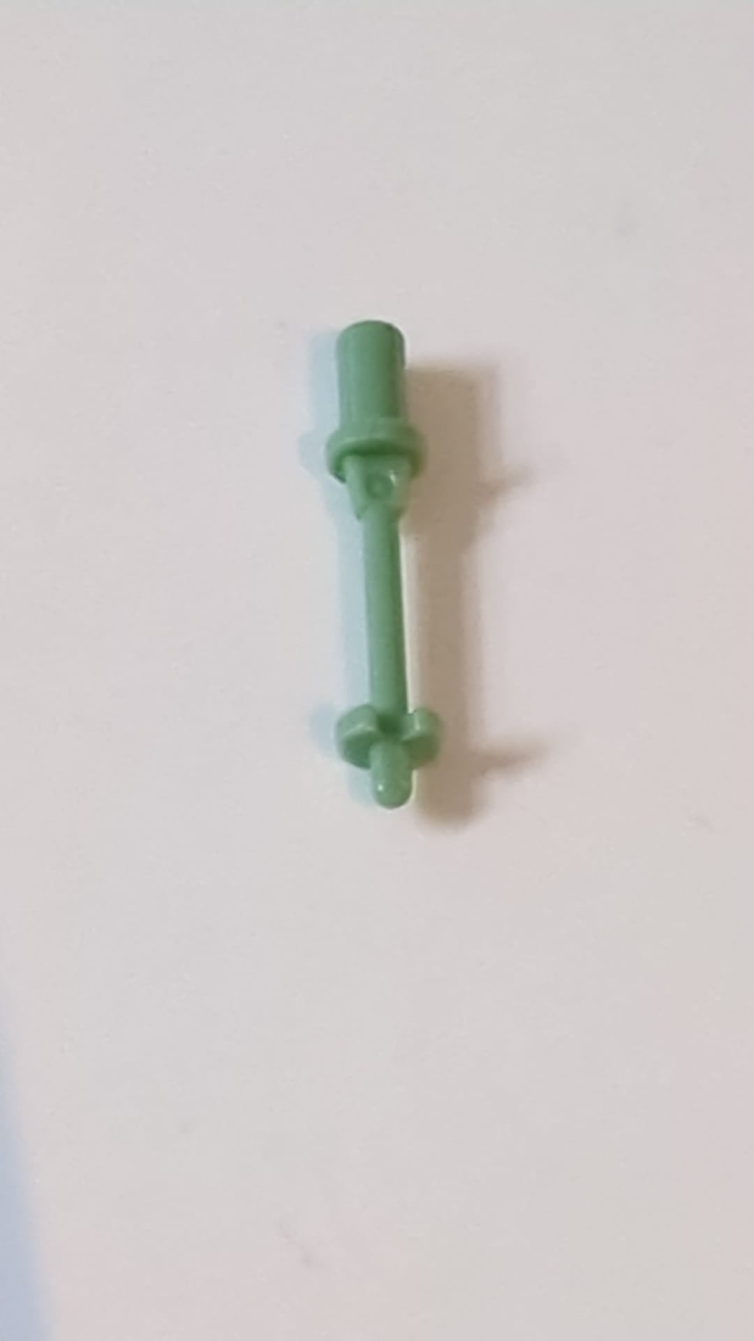 Minifigur, Skistock-Zubehör 3L mit Griff, Stopperring und Seitenstoppern sandgrün