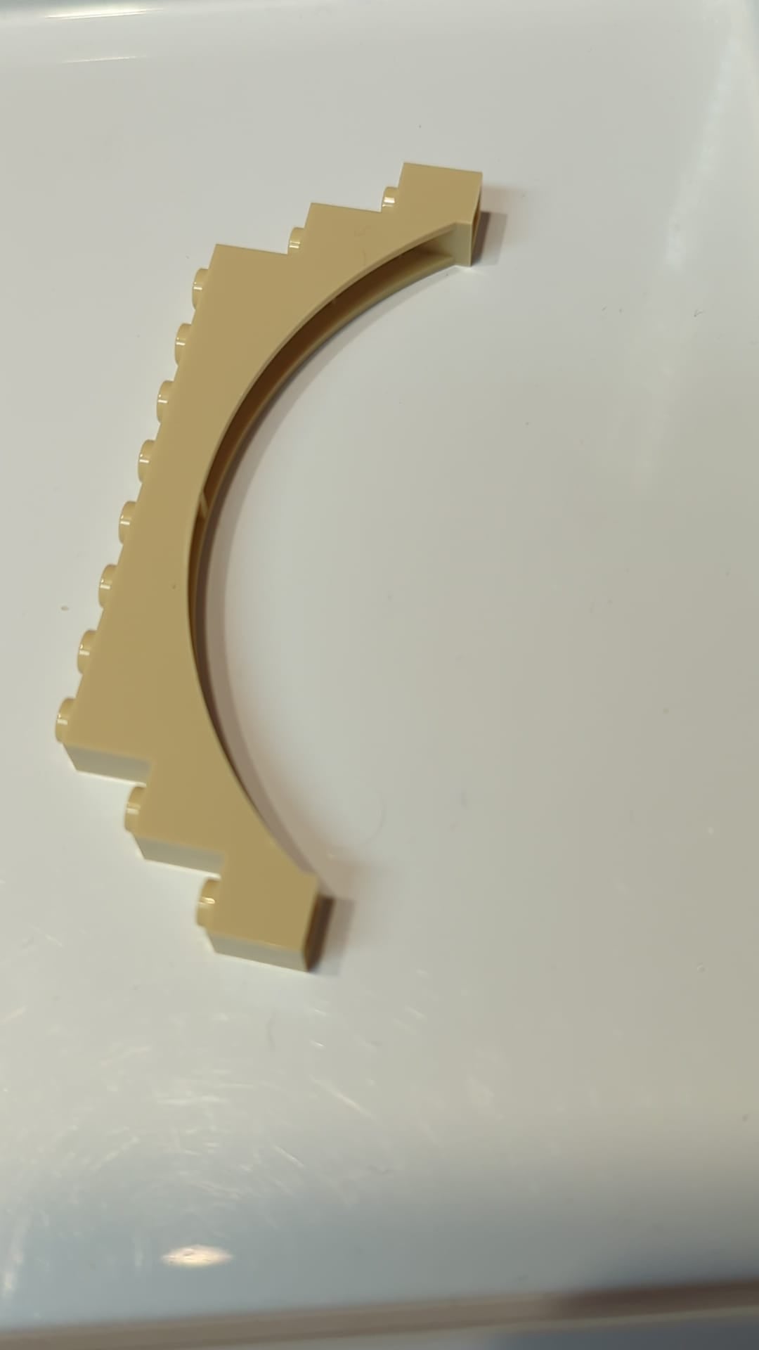 NEU 1 x 12 x 3 Bogenstein mit Stufen, mit Absatz, fünf Support beige