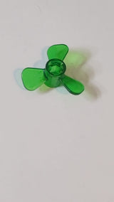 Propeller, 3-Blatt, 3 Zoll Durchmesser, mit Achsenloch transparent grün