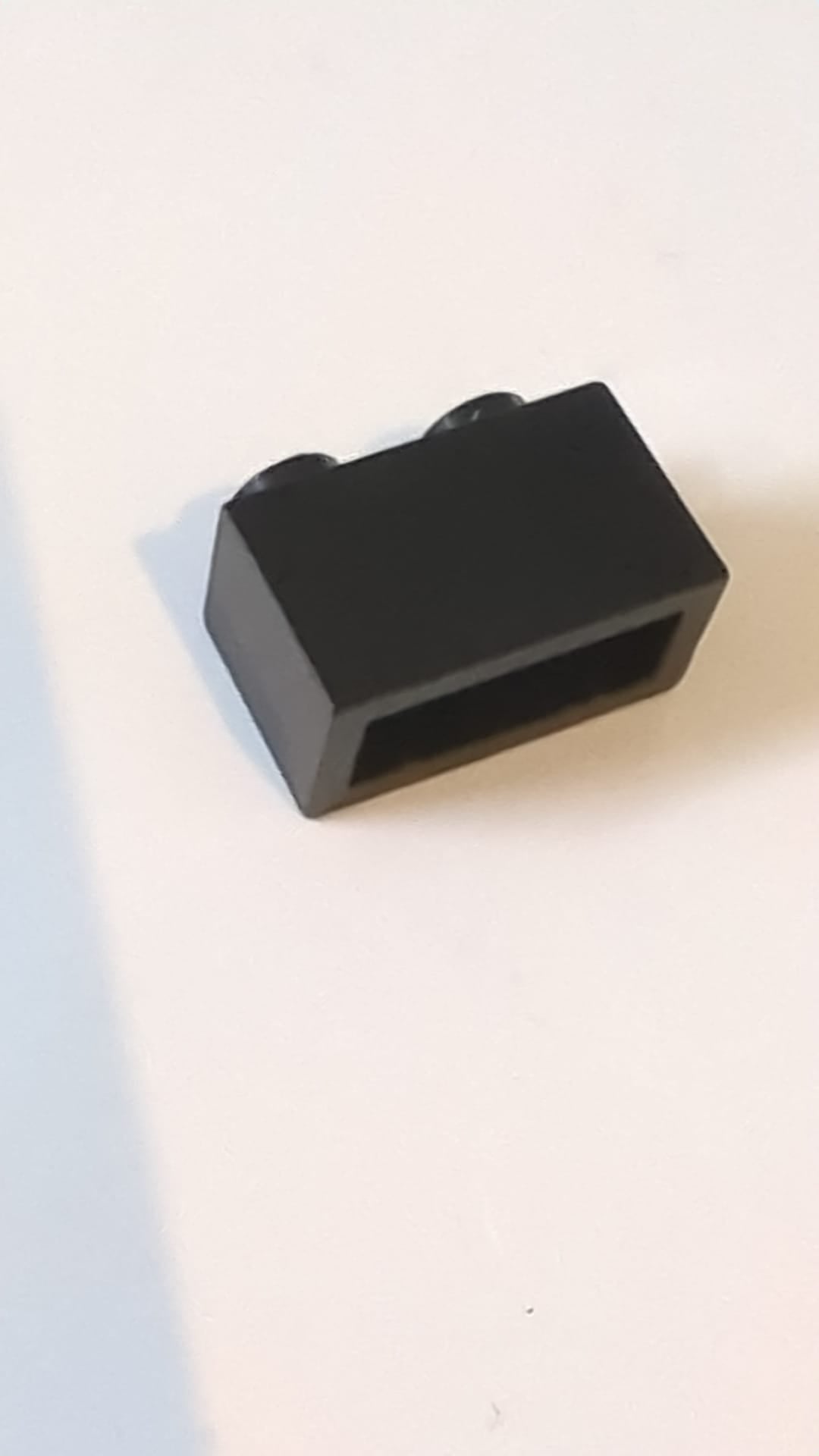 1x2 Stein ohne Bodentube schwarz