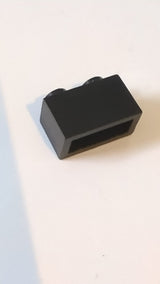 1x2 Stein ohne Bodentube schwarz