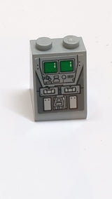 2x2x2 Schräge Slope 65 mit Unterrohr mit SW AT-ST Monitoren und Bedienkonsole Muster Aufkleber; - Set 75153 neuhellgrau