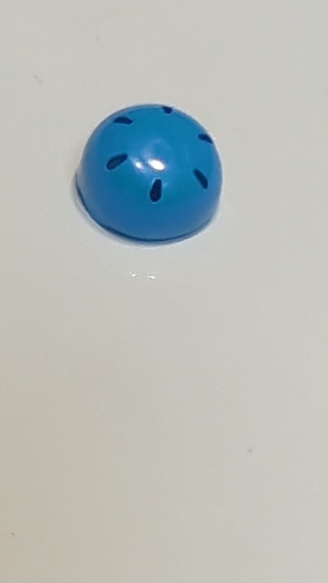 Minifigur, Kopfbedeckung/Helm (Sport) mit Belüftungslöchern dunkelazur