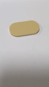 2x4 Fliese rund, oval beige