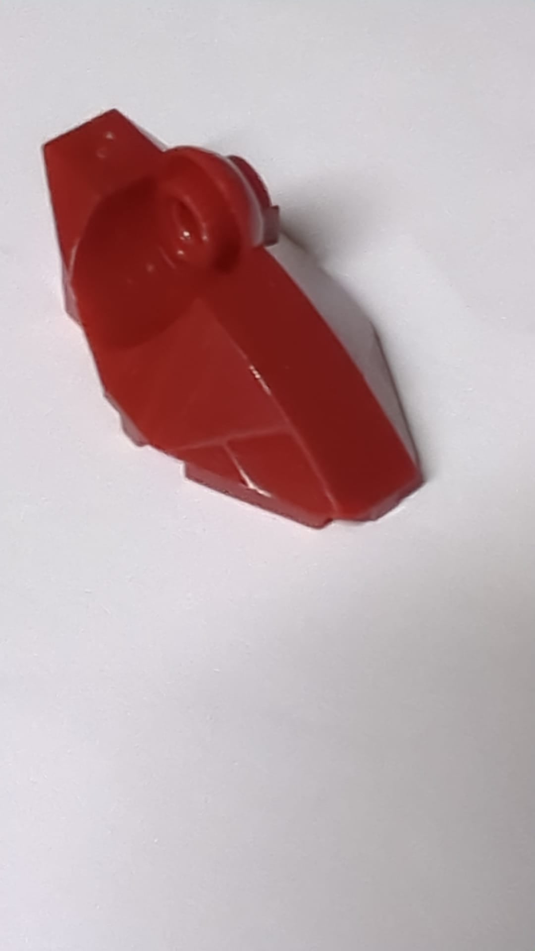 Großer Figurenfuß mit Rotationsgelenk, halbe vertikale Kugel dunkelrot