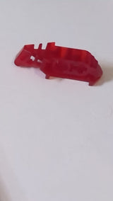 Bionicle Kopf-Verbindungsblock / Augen- & Gehirn-Element (Toa Metru) transparent rot