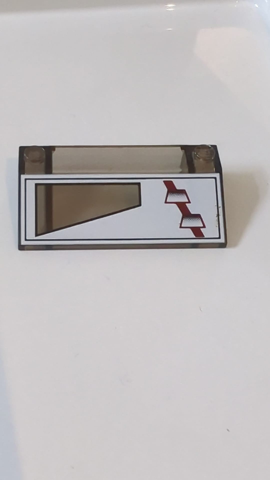 3x6 Schräge 33 mit Innenwänden mit ARC-170 Starfighter Mustermodell Linke Seite transparent braun (alt: schwarz)