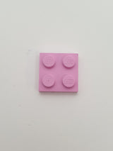 NEU Platte 2 x 2 rosa