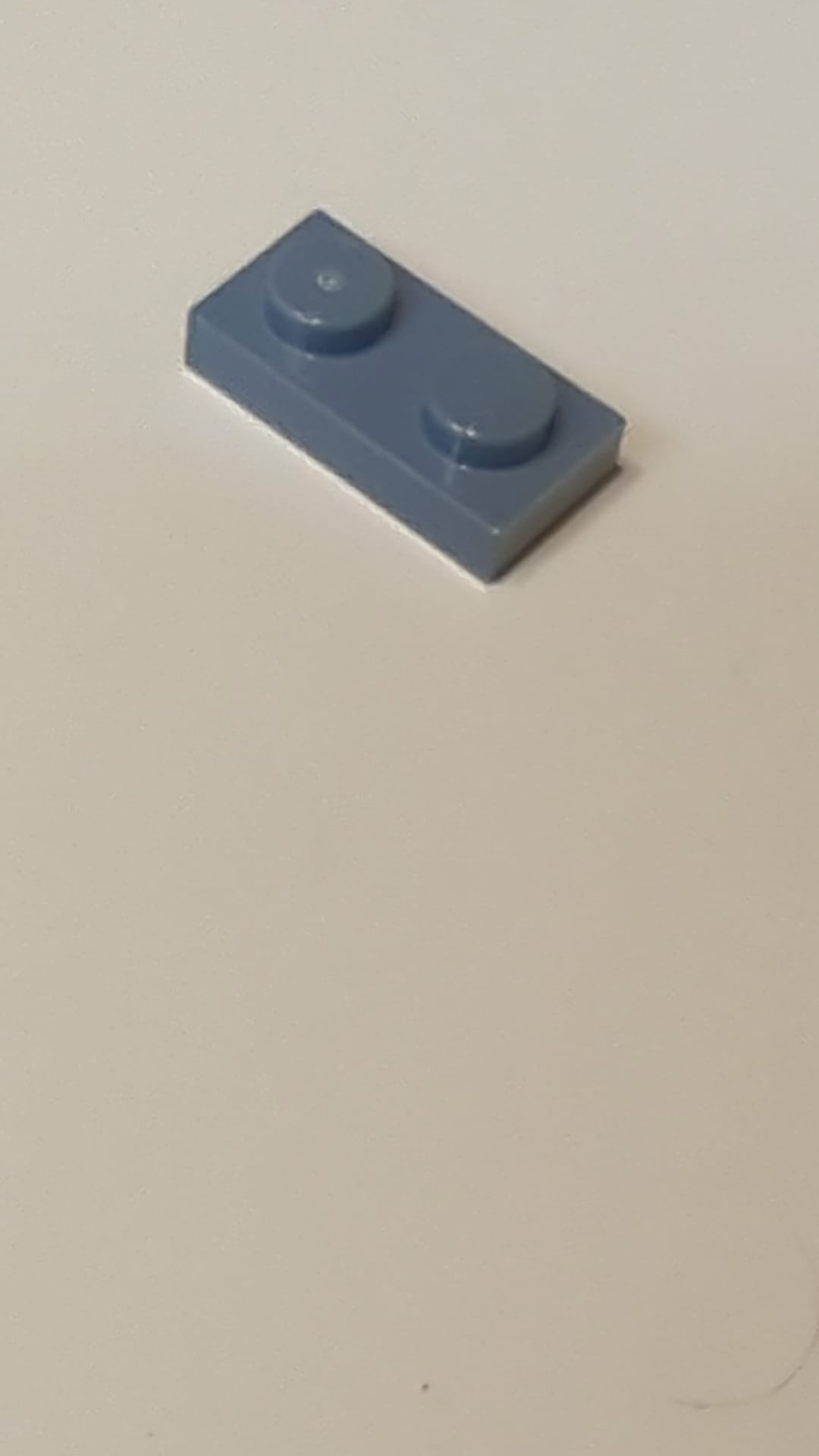 NEU 1 x 2 Platte sandblau