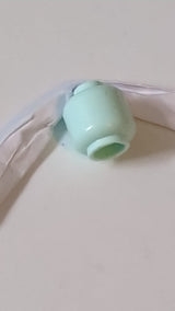 Minifigur Kopf "einfach" (ohne Gesicht) hellaqua