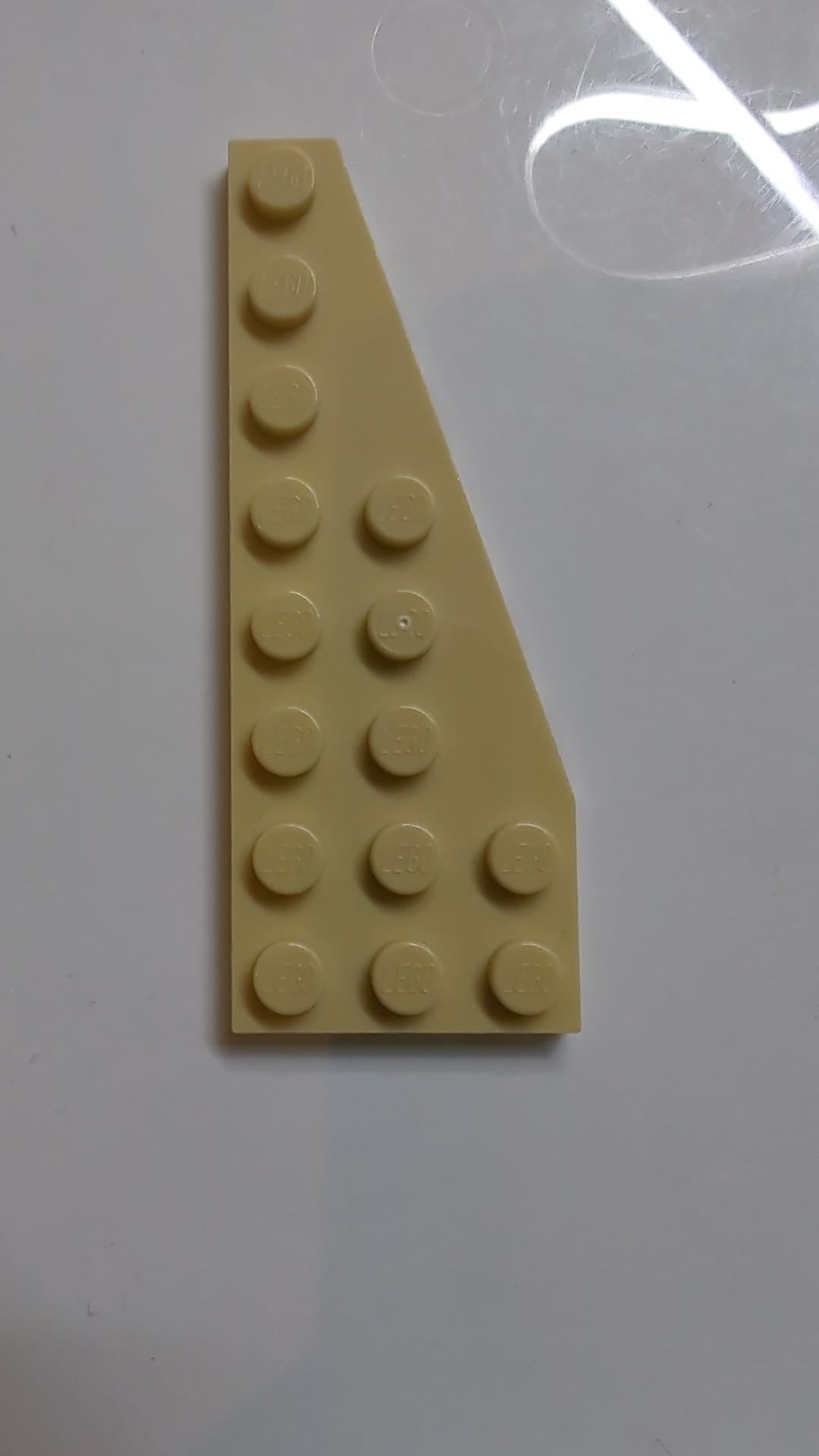 8x3 Keil, Platte Fünfeckig Rechts beige tan