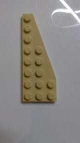 8x3 Keil, Platte Fünfeckig Rechts beige tan