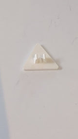 Verkehrsschild 2 x 2 Dreieck mit Clip weiß