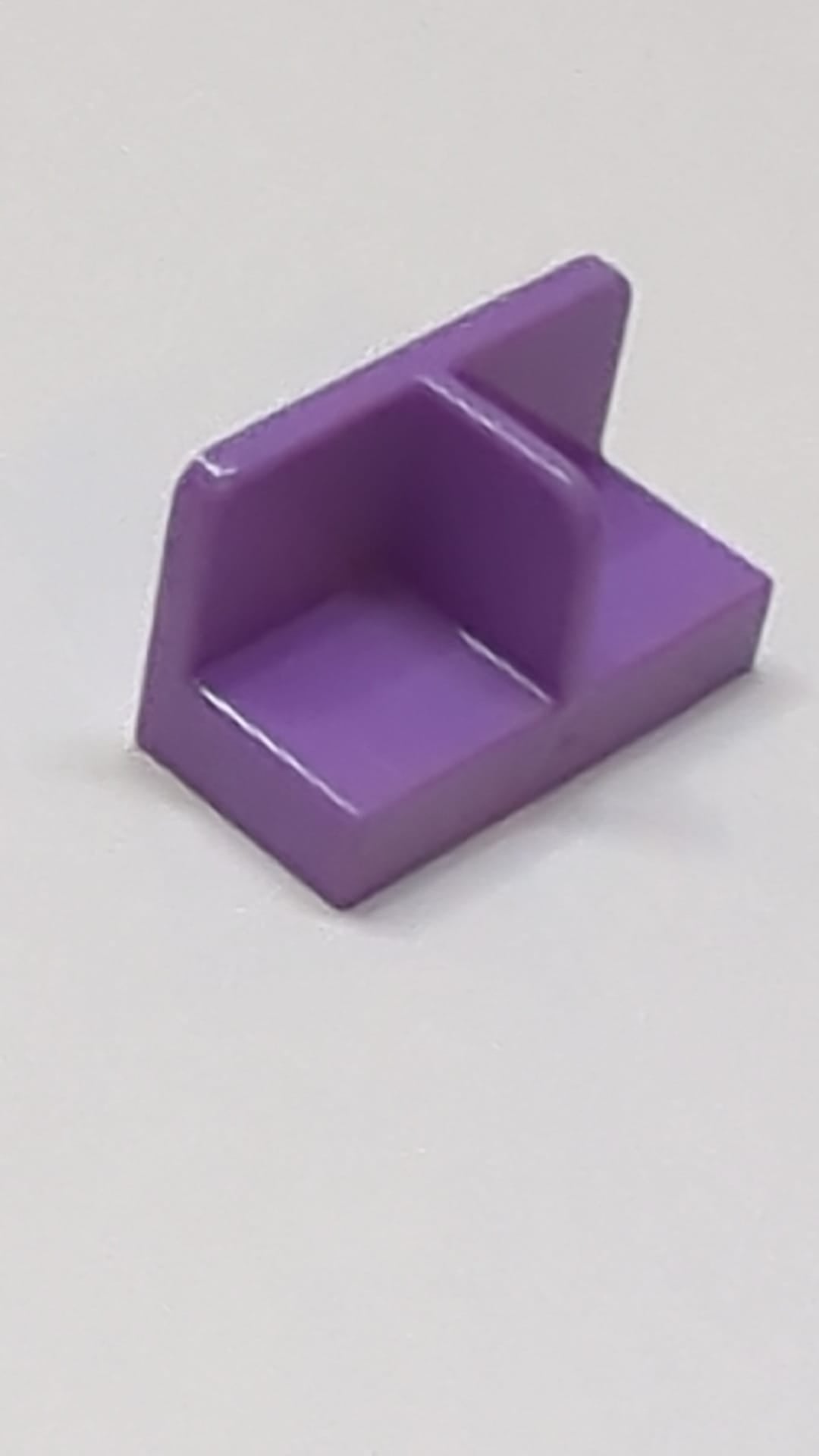 1x2x1 Paneel mit abgerundeten Ecken und Mittelteiler lavendel