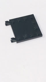 4x4 Fliese modifiziert mit Noppen an den Seiten und Clips schwarz