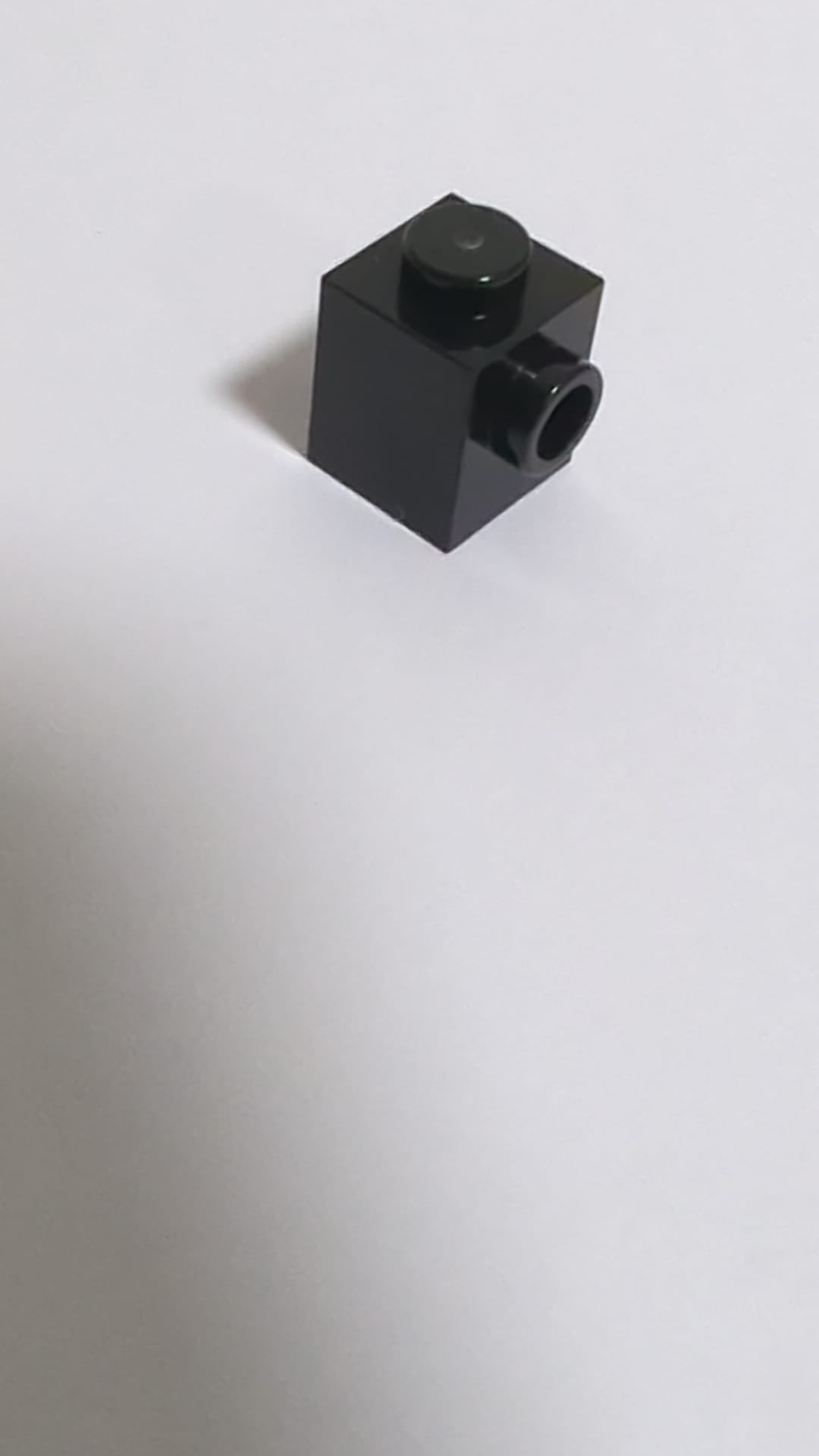 NEU Brick, Modified 1 x 1 with Stud on Side schwarz black