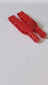 3x7x2 Technik Liftarm Modifizierte Gabel mit 3 Fingern rot