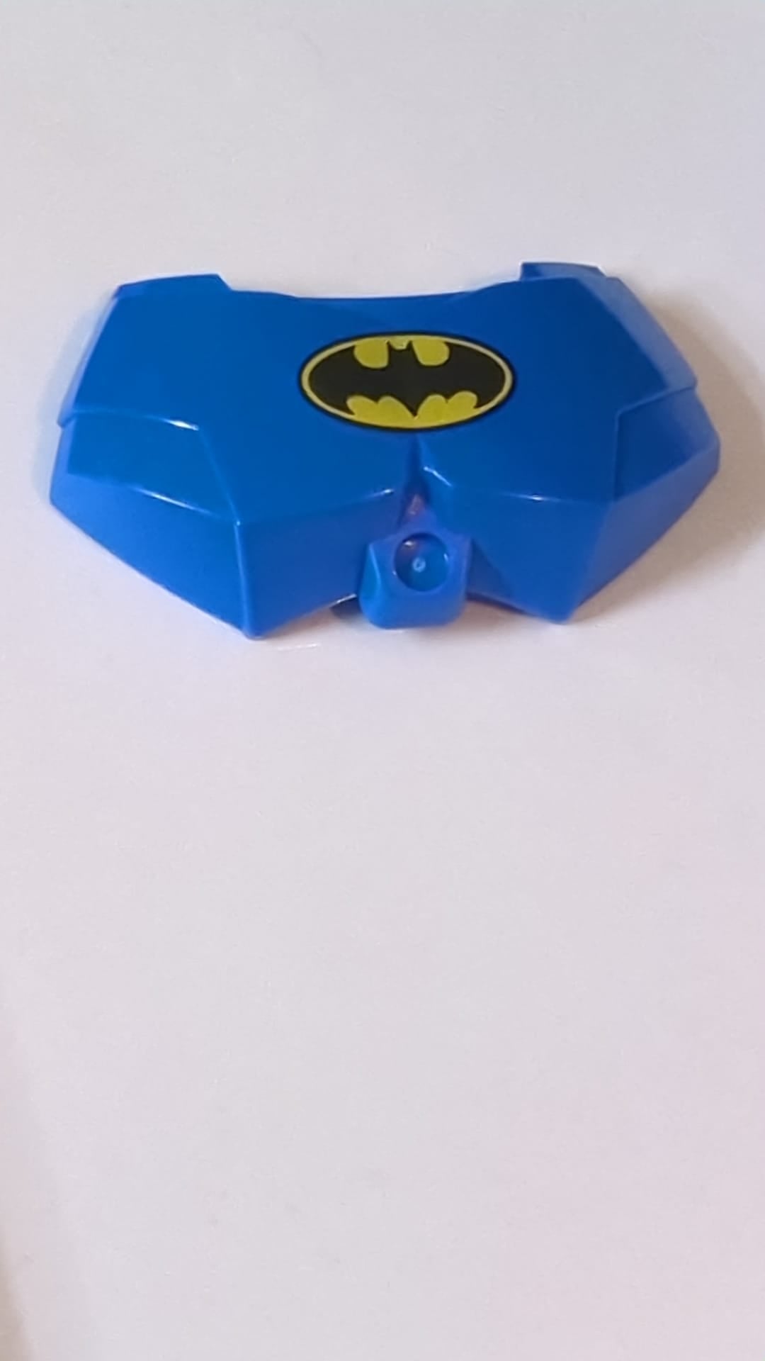 Große Brustpanzerung für Figuren, kleine Brustpanzerung mit Batman-Logo-Muster blau