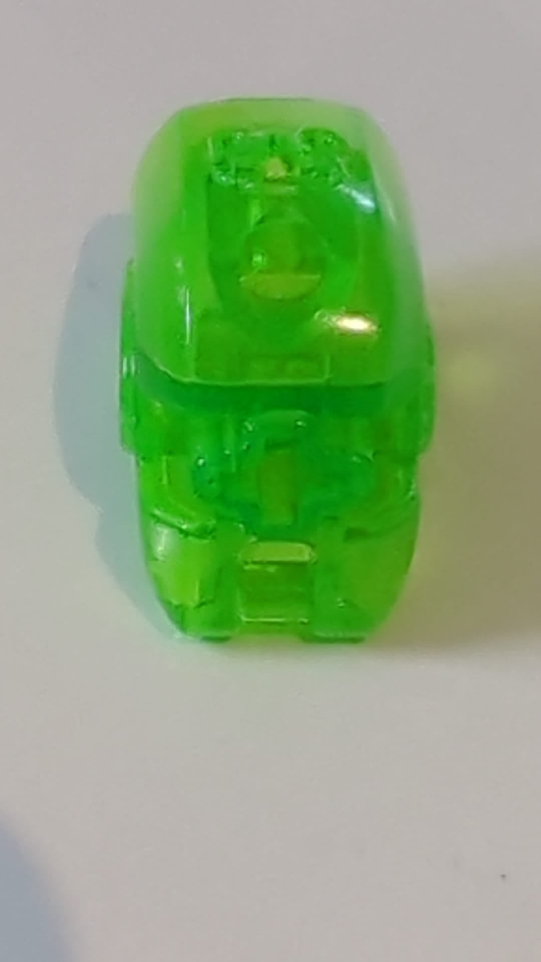 Hero-Factory-Kopf mit Griff transparent mediumgrün
