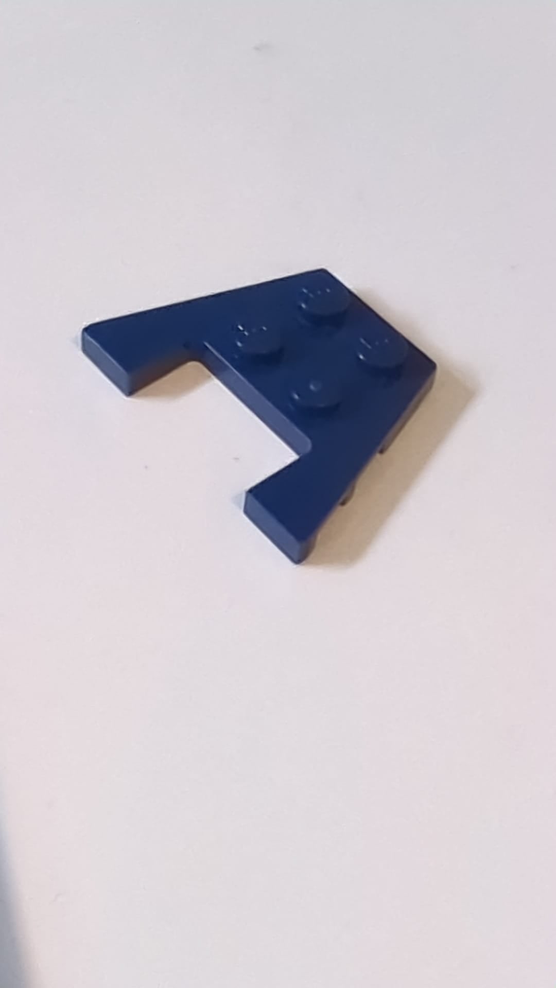 3x4 Keil, Platte mit Bolzenkerben dunkelblau