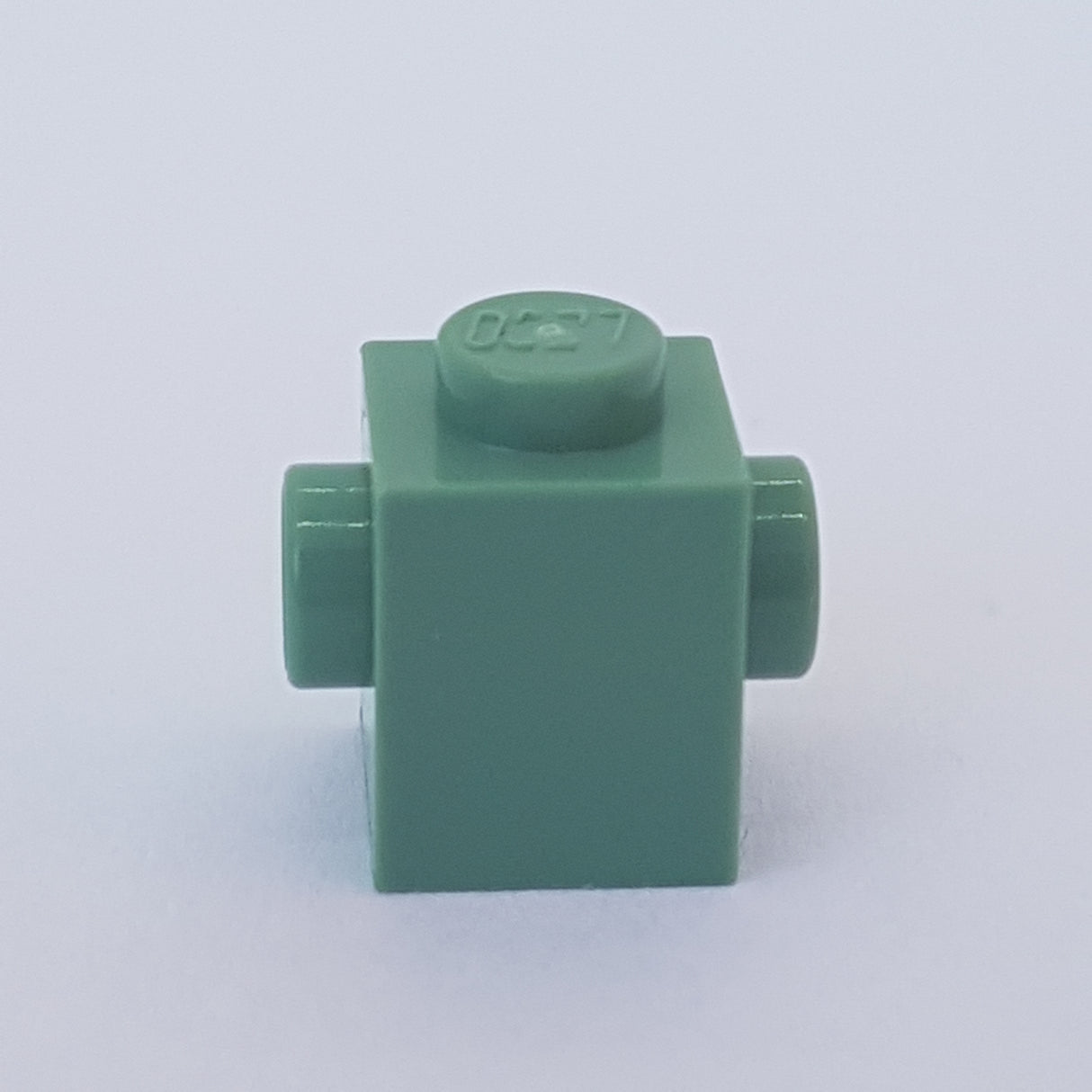 NEU Stein modifiziert 1 x 1 mit 2 Noppen gegenüber sandgrün
