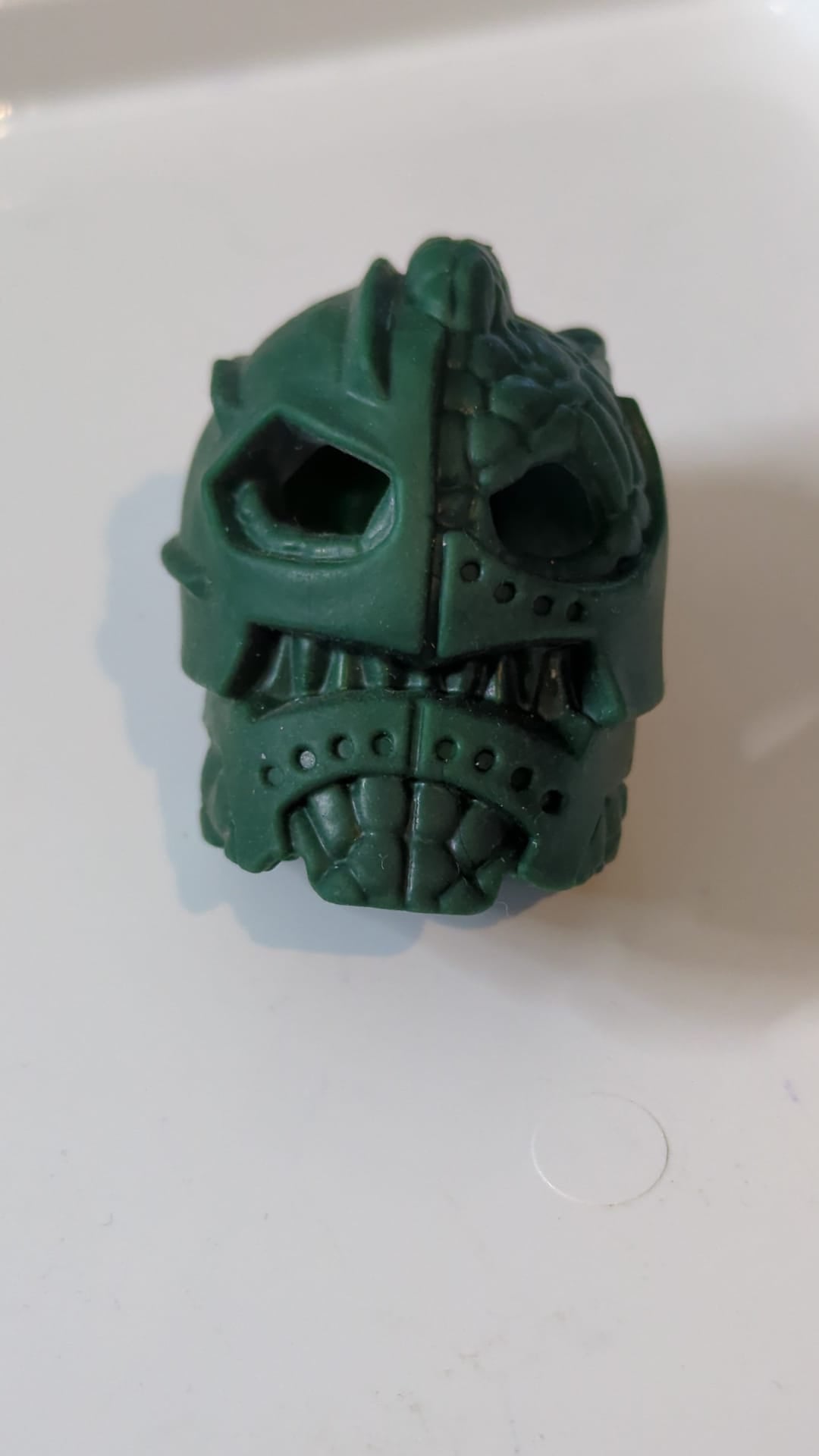 Bionicle-Maske Suletu – Flexibler Gummi dunkelgrün