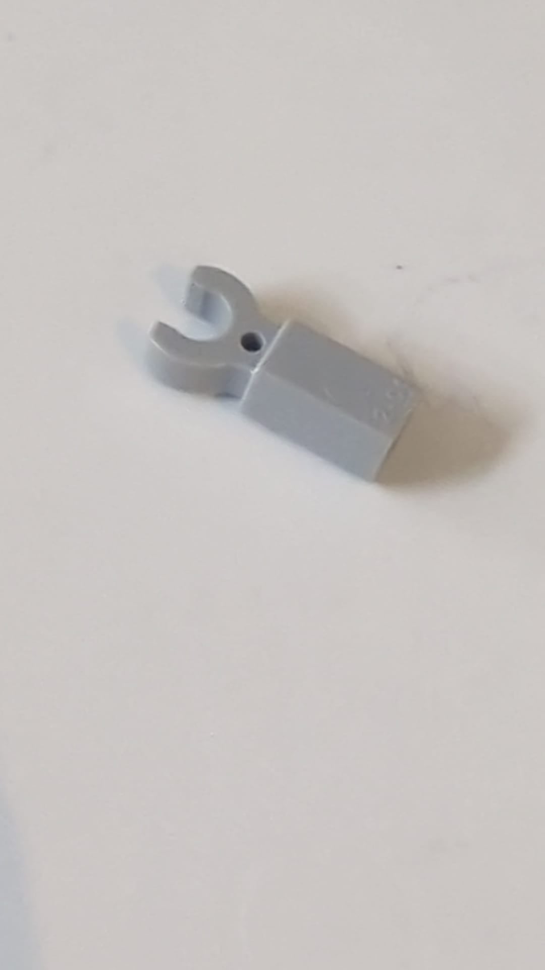 Stangenhalter mit Clip neuhellgrau