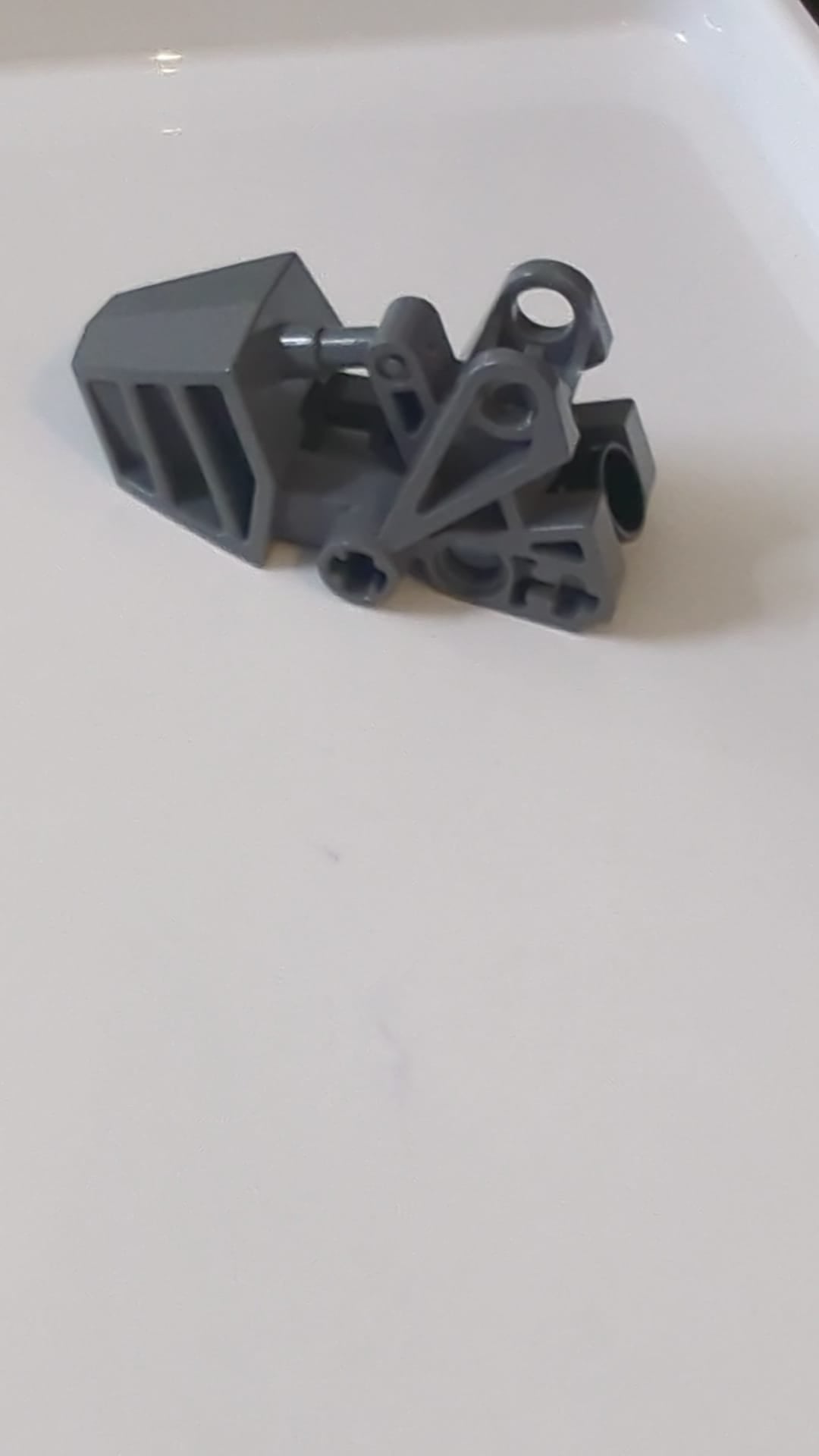 3x6x2 1/3 Bionicle-Fuß mit Kugelgelenkpfanne abgerundete Oberseite neudunkelgrau