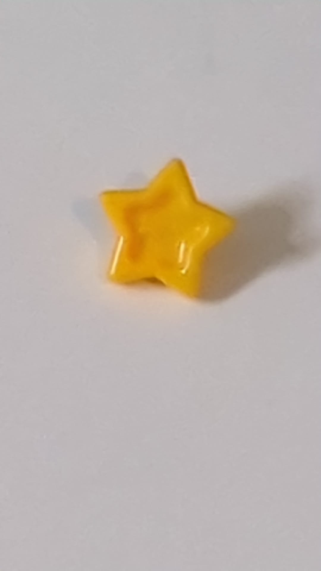 Haarschmuck von Friends Accessories, Stern mit kleiner Nadel hellorange
