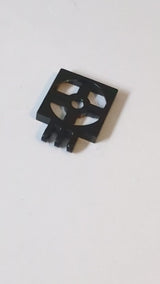 2x2 Drehteller mit Scharnier und 3 Fingern, Sockel schwarz