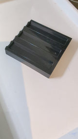 1x6x5 Wandelement/Rahmen gerippt schwarz