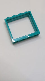 1x4x3 Fenster - keine Shutter Halter Türkis