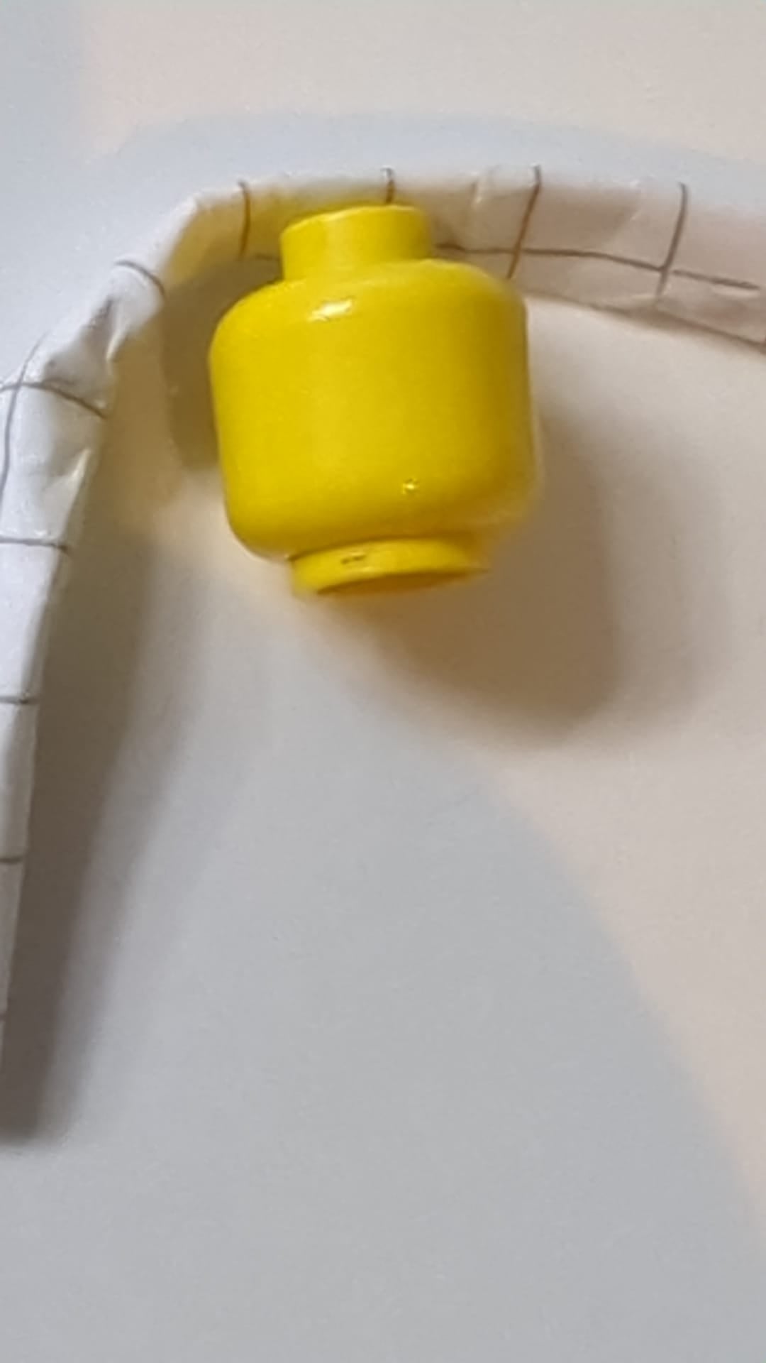 Minifigur, Kopf „Einfach“ ohne Aufdruck  – Massiver Noppen gelb