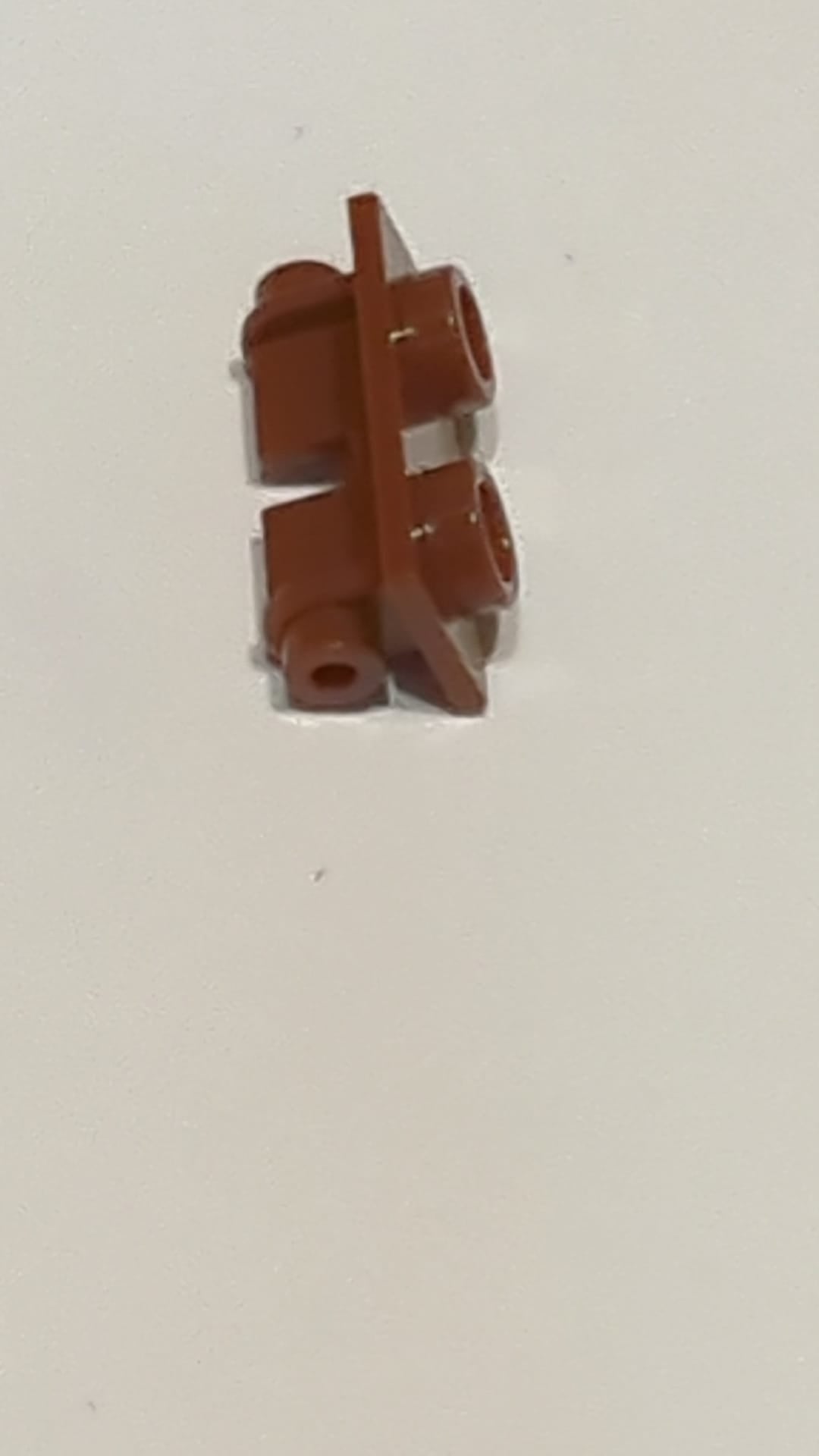 NEU  1 x 2 Scharnierstein Obere Platte neubraun