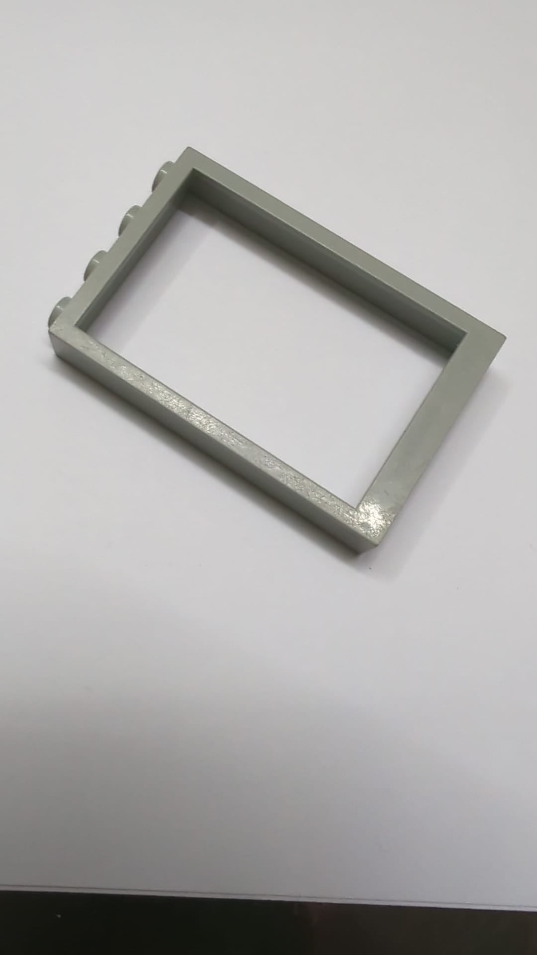 1x4x5 Fenster mit soliden Noppen hellgrau