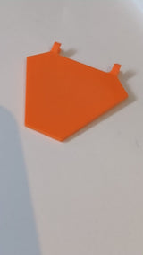 5x6 Flagge, sechseckig, orange