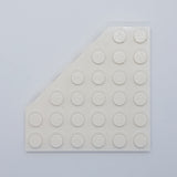 NEU Dreieckplatte/Flügel Platte 6 x 6 abgeschnittene Ecke weiß