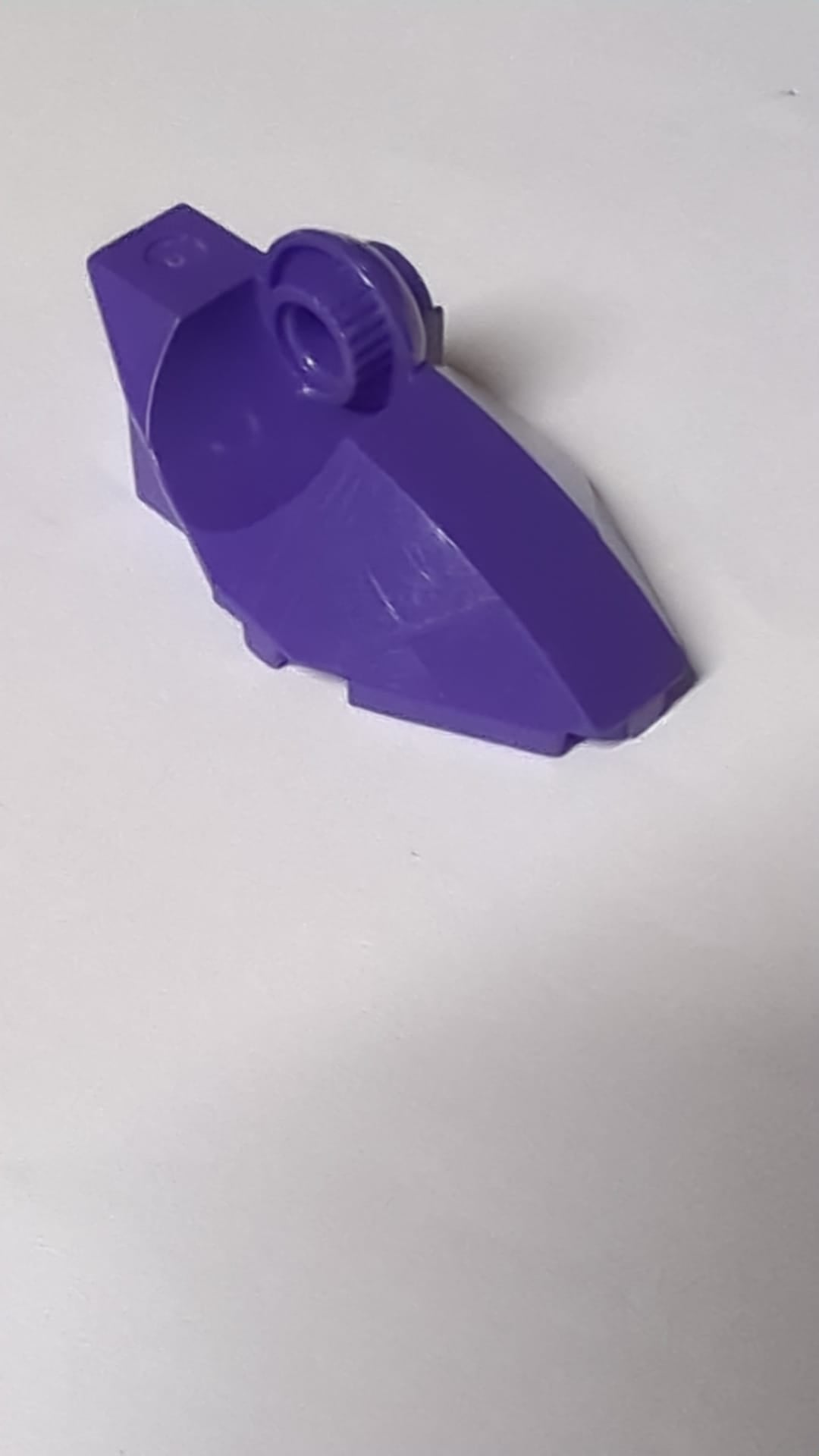 Großer Figurenfuß mit Rotationsgelenk, halbe vertikale Kugel lila