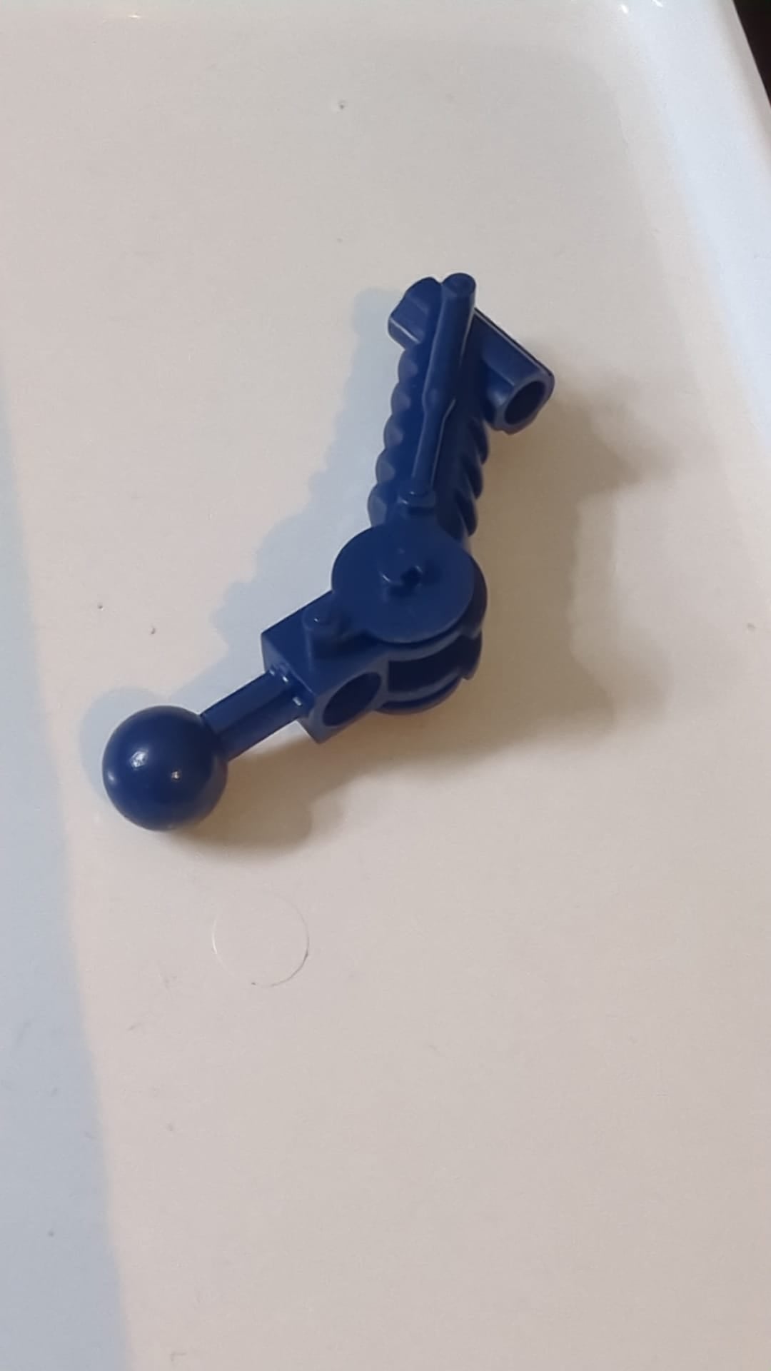 5x7 Bionicle Kugelgelenk Arm mit doppelter Achsbohrung bei 90 Grad dunkelblau