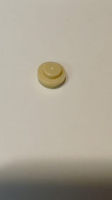 NEU 1 x 1  Platte rund beige