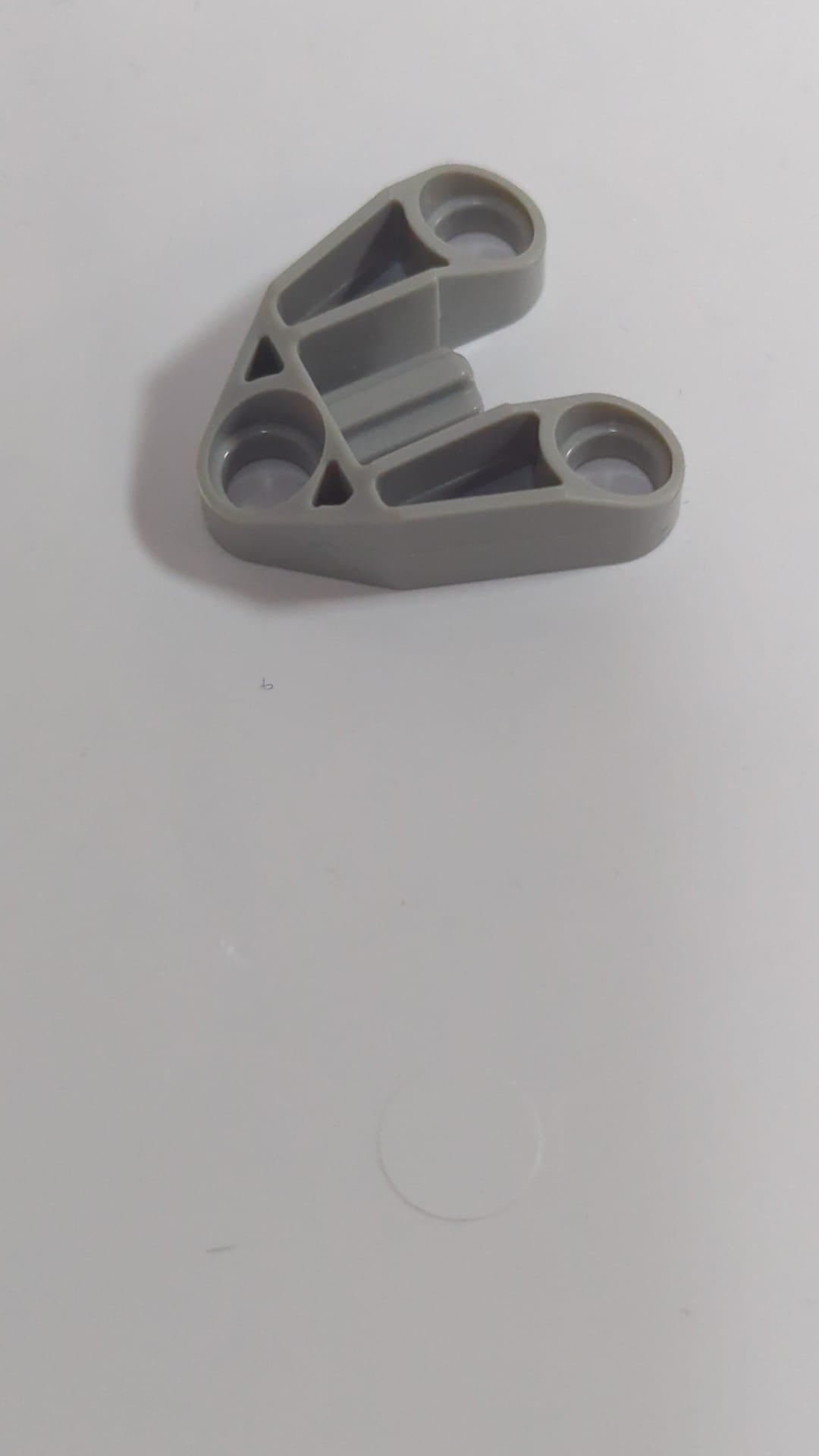 3x3 Technik Achs- und Pinverbinder mit Pin-Loch althellgrau