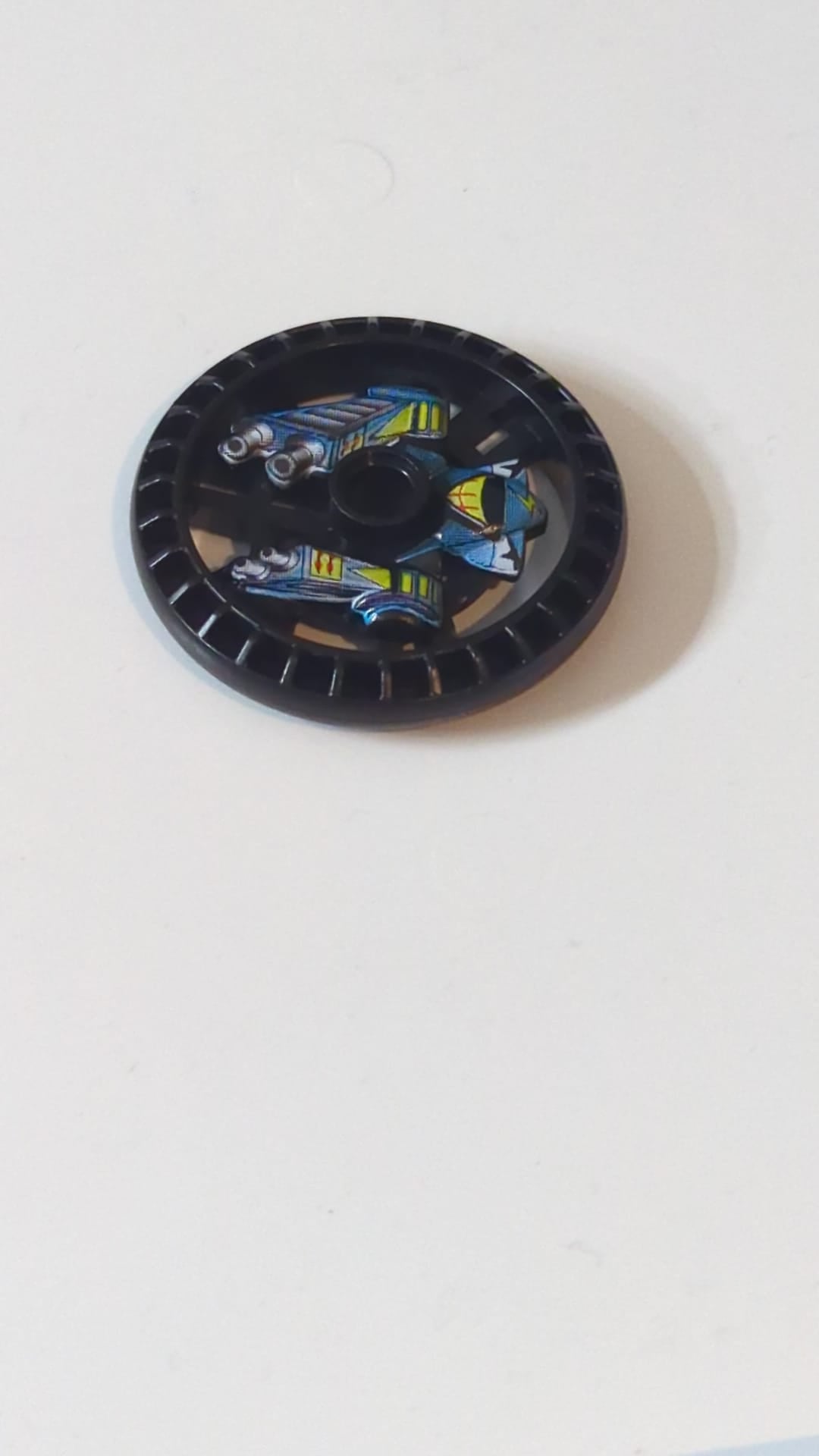 5x5 Technik Disk – RoboRider-Talisman-Rad, „Stunner“-Gussform mit Robotermuster schwarz